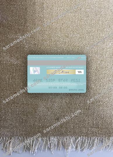 Marshall Islands Bank of Guam visa debit card photolook back
